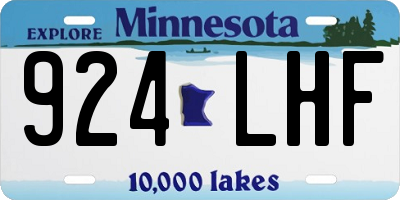 MN license plate 924LHF