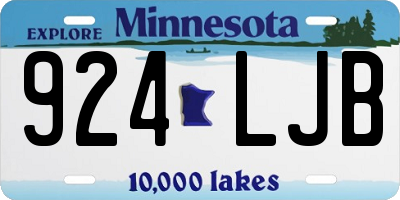 MN license plate 924LJB