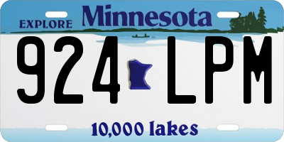 MN license plate 924LPM