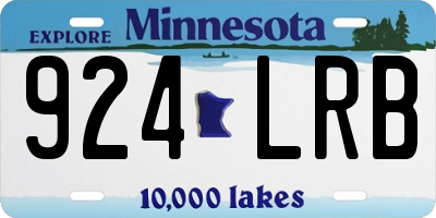 MN license plate 924LRB