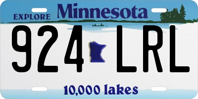 MN license plate 924LRL