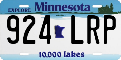 MN license plate 924LRP