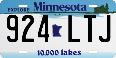 MN license plate 924LTJ