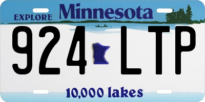 MN license plate 924LTP