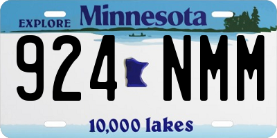 MN license plate 924NMM