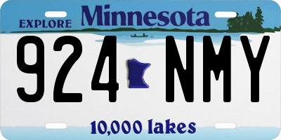 MN license plate 924NMY