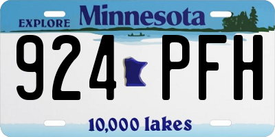 MN license plate 924PFH