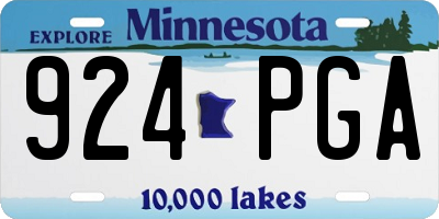 MN license plate 924PGA