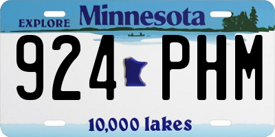 MN license plate 924PHM
