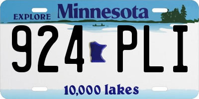 MN license plate 924PLI