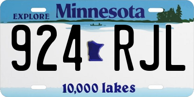 MN license plate 924RJL