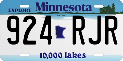 MN license plate 924RJR