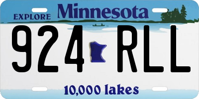 MN license plate 924RLL