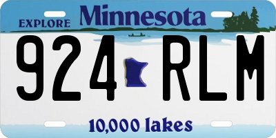 MN license plate 924RLM