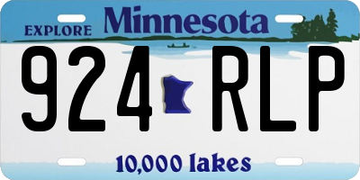 MN license plate 924RLP