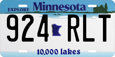 MN license plate 924RLT
