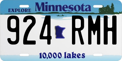 MN license plate 924RMH