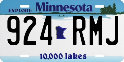 MN license plate 924RMJ