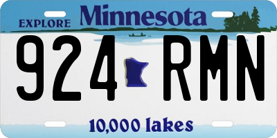 MN license plate 924RMN