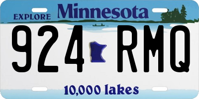 MN license plate 924RMQ