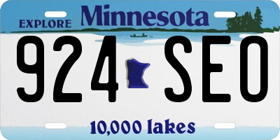 MN license plate 924SEO