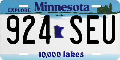 MN license plate 924SEU
