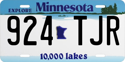 MN license plate 924TJR