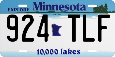 MN license plate 924TLF
