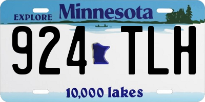 MN license plate 924TLH