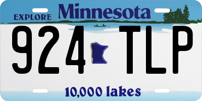 MN license plate 924TLP