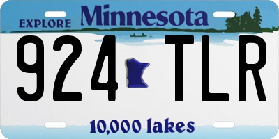 MN license plate 924TLR