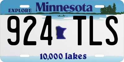 MN license plate 924TLS