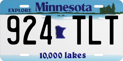 MN license plate 924TLT