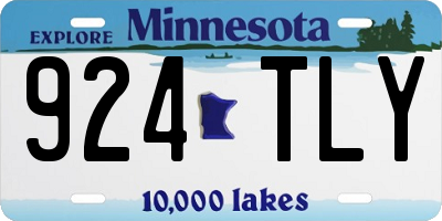 MN license plate 924TLY