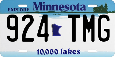 MN license plate 924TMG