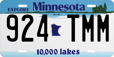 MN license plate 924TMM