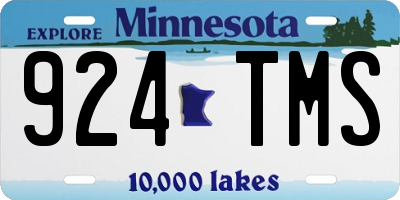 MN license plate 924TMS