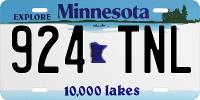 MN license plate 924TNL