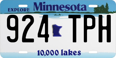 MN license plate 924TPH
