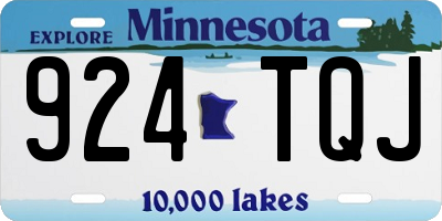 MN license plate 924TQJ