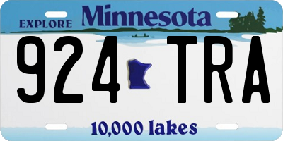 MN license plate 924TRA