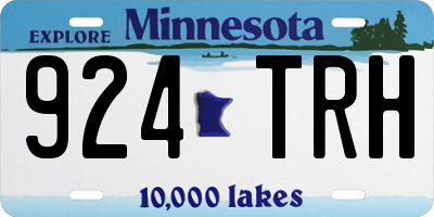 MN license plate 924TRH