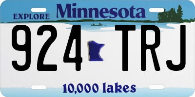 MN license plate 924TRJ