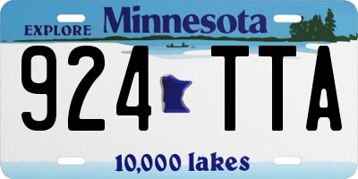 MN license plate 924TTA