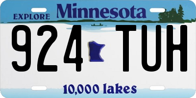 MN license plate 924TUH