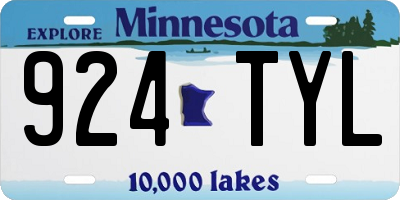 MN license plate 924TYL