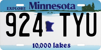 MN license plate 924TYU
