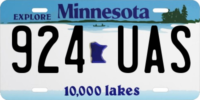 MN license plate 924UAS