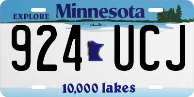 MN license plate 924UCJ