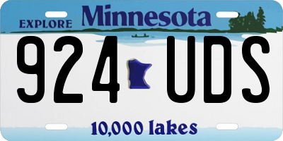 MN license plate 924UDS